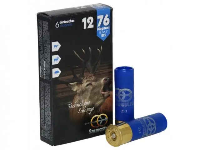 Imagen BALA SAUVESTRE CALIBRE 12/76 MAGNUM  6 UDS.-24/01