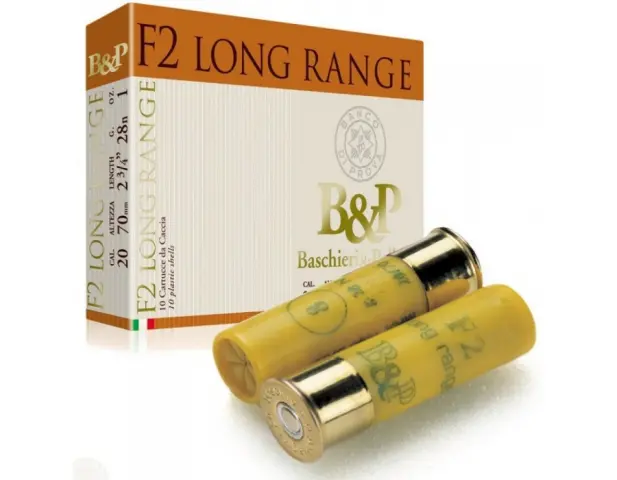 Imagen BASCHIERI F2 LONG RANGE CALIBRE 20 28 GRAMOS PLOMO 6 (10 UDS)-25/01