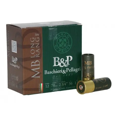 Imagen BASCHIERI 4 MB LONG RANGE CAL. 12 36 GRAMOS PLOMO 5 -25/01
