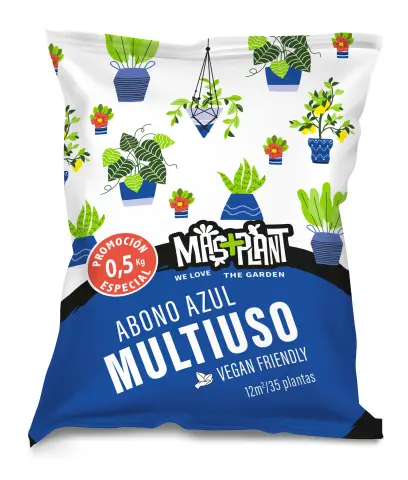 Imagen ABONO UNIVERSAL MASPLANT BOLA AZUL MULTIUSO 500 GR