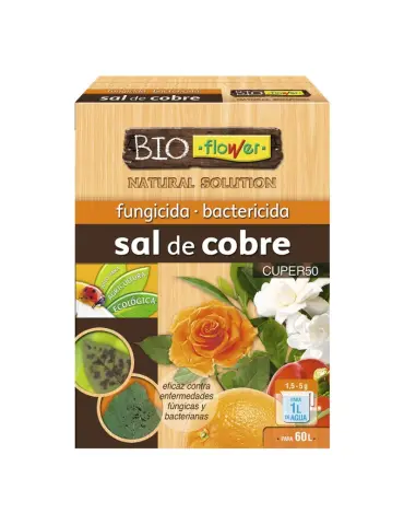 Imagen BIOFLOWER SAL DE COBRE CAJA 6 SOBRES DE 15 GRAMOS