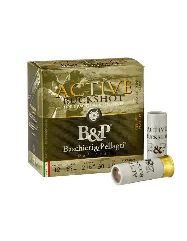 Imagen BASCHIERI ACTIVE BUCKSHOT 9 POSTAS 30 GRAMOS (25 UDS) -25/01