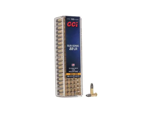 Imagen CCI CAL. 22 SUBSONIC 40 GRS LHP (CAJA 100 UDS) -25/01