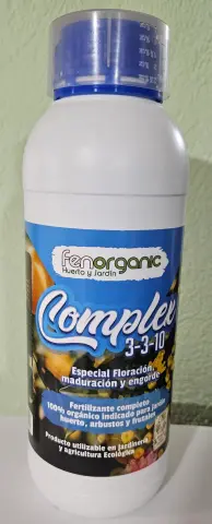 Imagen FENORGANIC COMPLEX FLORA.-MADUR-ENGORDE NPK 3-3-10- 1 LITRO