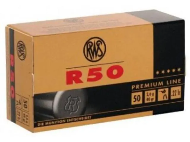 Imagen RWS CAL. 22 LR RIFLE R-50  (CAJA 50 UDS) -25/01