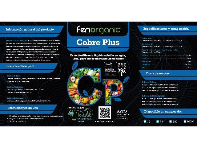 Imagen FENORGANIC  COBRE PLUS 20  LITROS ( PRECIO LITRO)