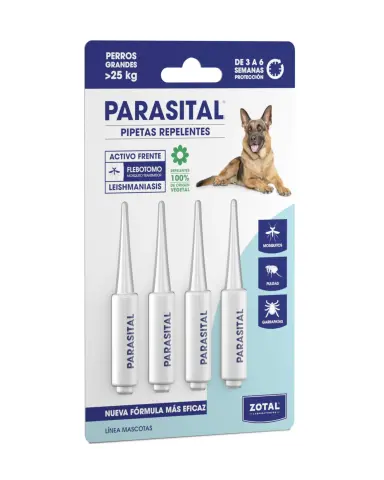 Imagen PARASITAL BLISTER 4 PIPETAS PERRO GRANDE  + 25 KG -25