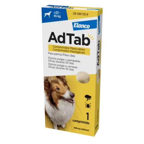 Imagen ADTAB 1 COMPRIMIDO (PULGAS Y GARRAPATAS) 22-45 KGS -24