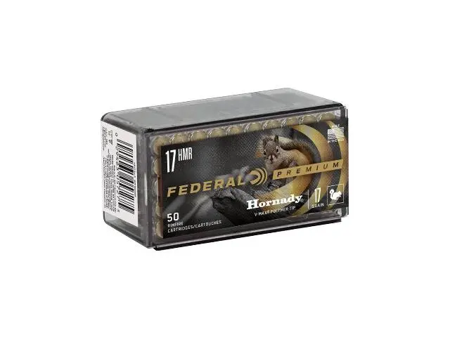 Imagen FEDERAL-HORNADY CAL. 17 HMR V-MAX 17 GRS PUNTA PLASTICO - 24