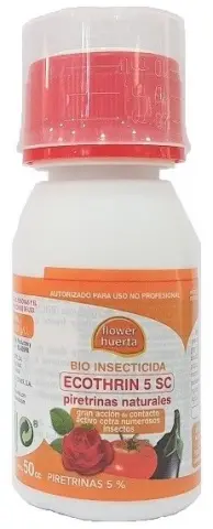 Imagen FLOWER ECOTHRIN 5 SC PIRETRINAS NATURALES 50 CC.