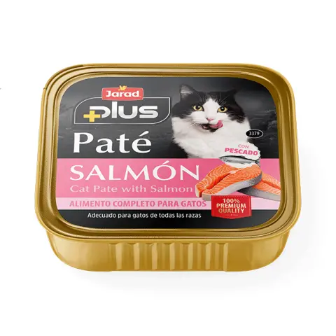 Imagen TARRINA JARAD PLUS PATE CAT SALMON 100 GR