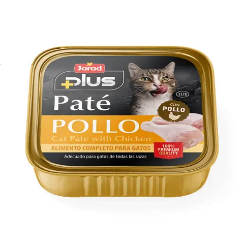 Imagen TARRINA JARAD PLUS PATE CAT POLLO 100 GR