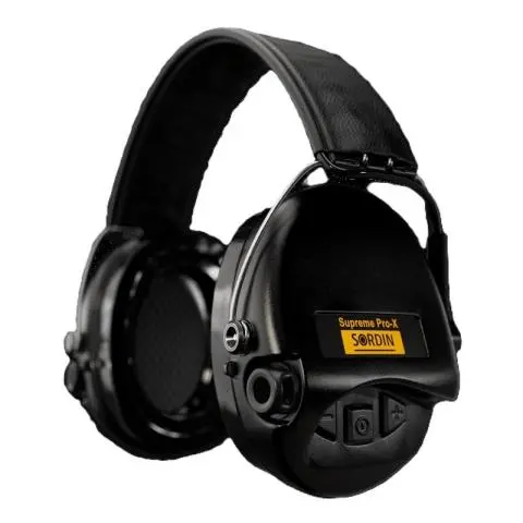 Imagen CASCOS ELECTRONICOS SORDIN SUPREME PRO X LED NEGRO-CUP NEGRO -25