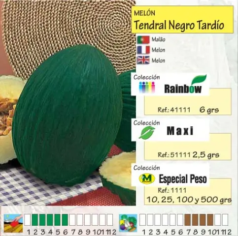 Imagen MASCARELL MELON TENDRAL NEGRO TARDIO-13